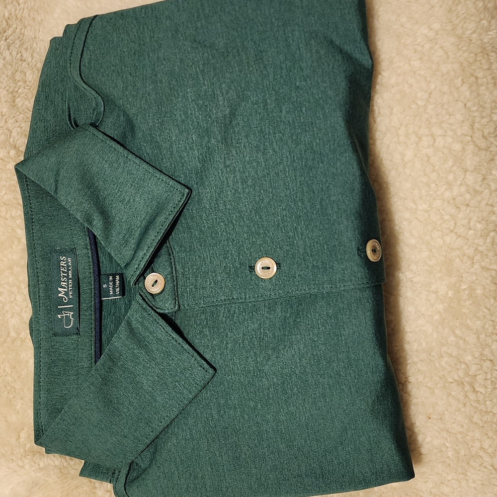 Peter Millar Green Polo Classic Knit Shirt